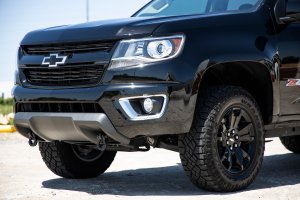 Chevrolet Colorado Tow Hook to Shackle Conversion Kit - Front - Rough Country - Mount Only - Black - '15-'22